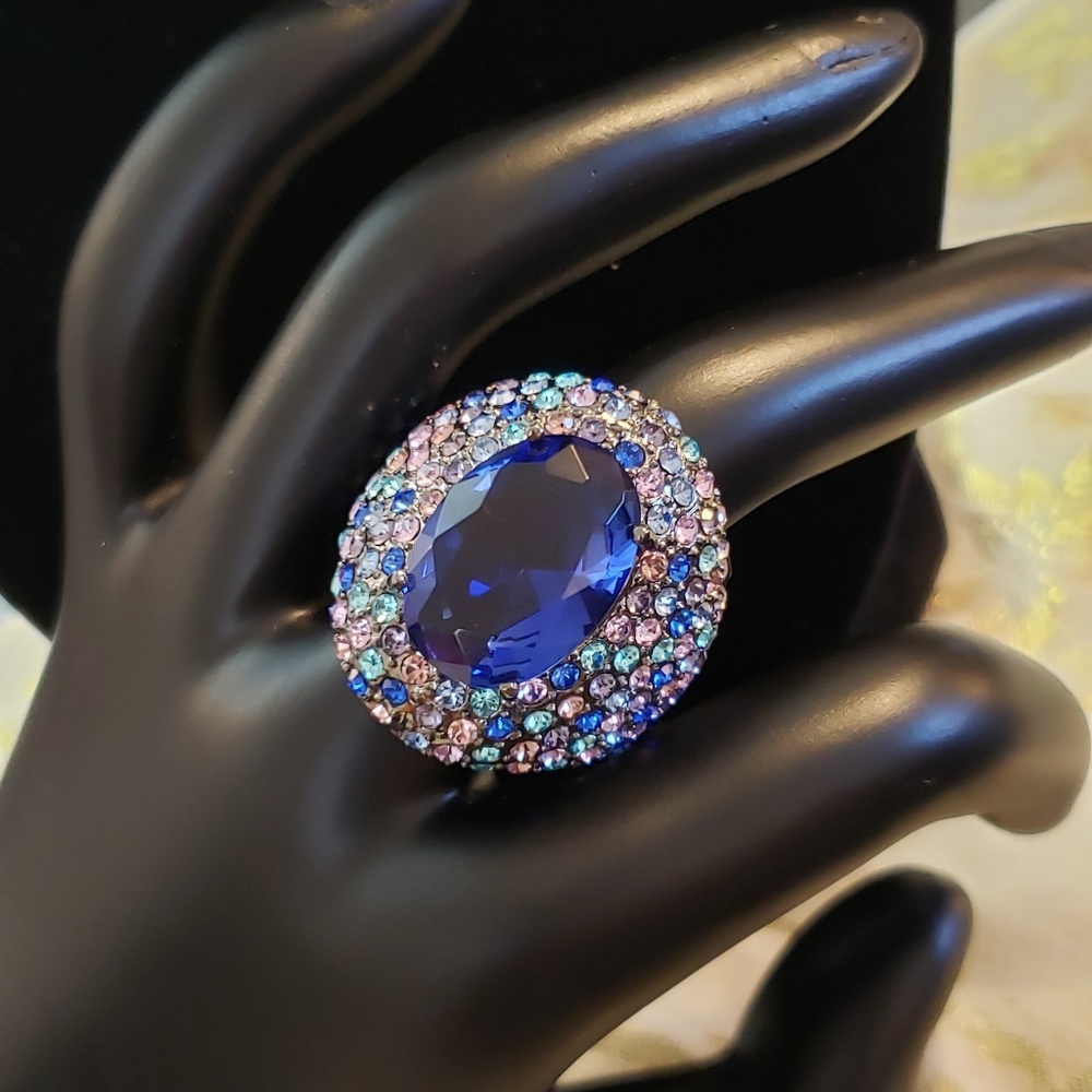 💕PJM Multi Colored Crystal PJM Fashion Ring
